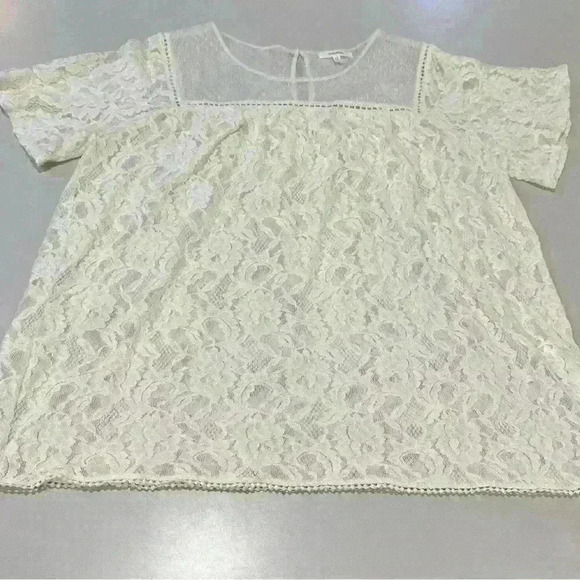 Maurices Tops - Maurices Ivory Lace Blouse Size 14W (Size 0)